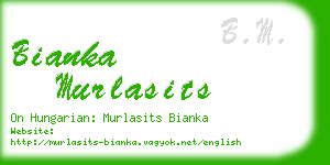 bianka murlasits business card